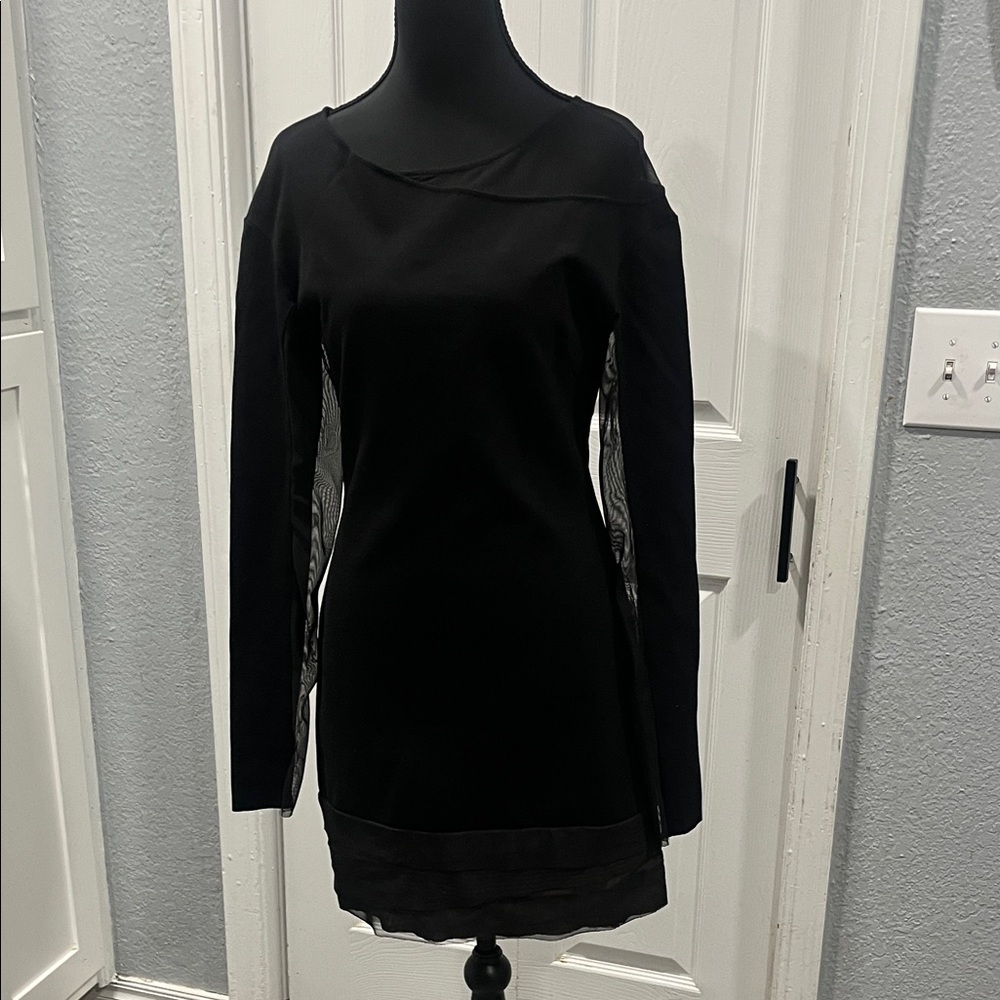 BCBGMaxAzria Elegant Black Long Sleeve Dress